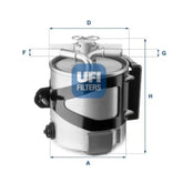 Logan Mazot Filtresi 2007-2014 Ufi 164004298R